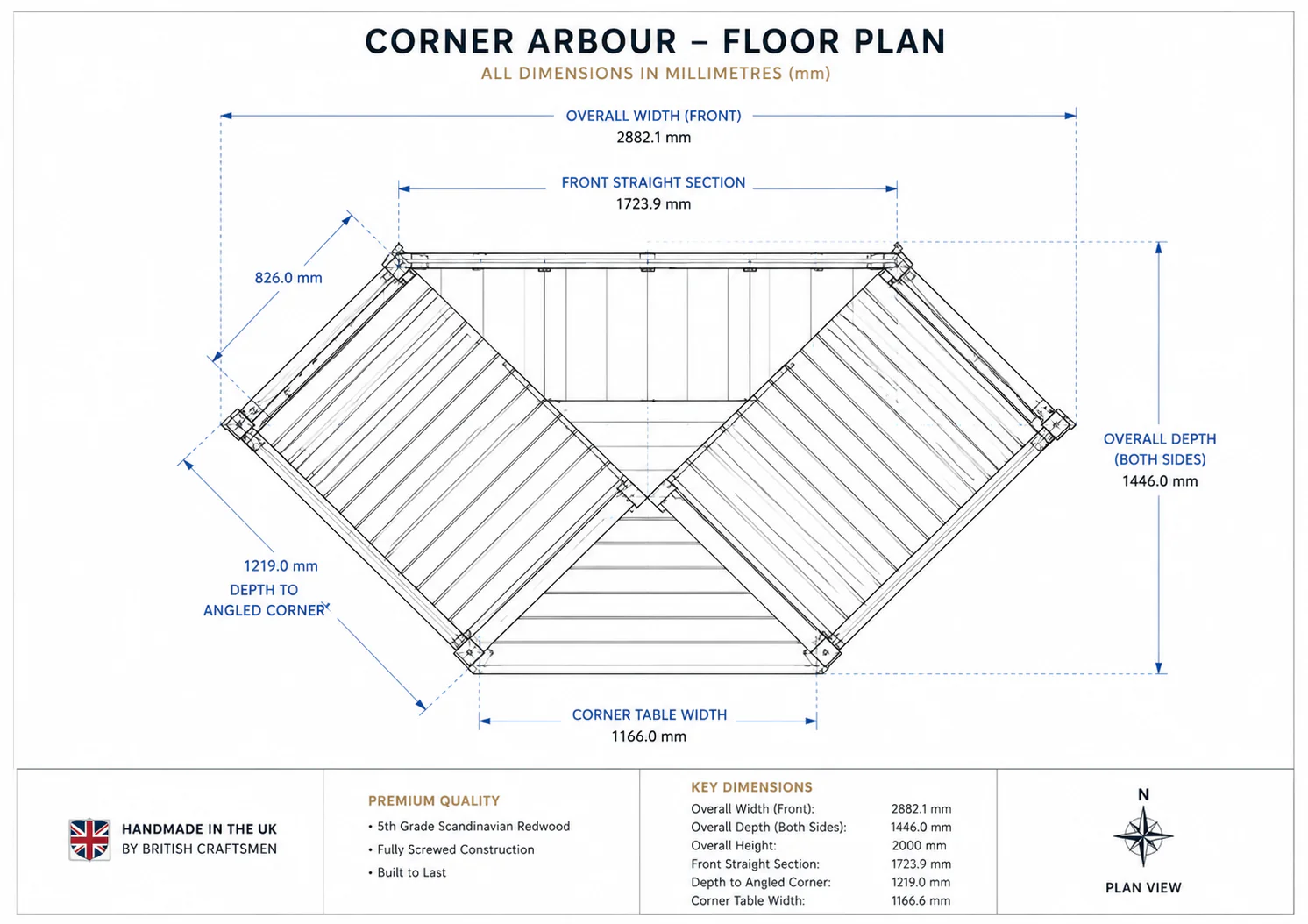 Clementine Corner Arbour Langho