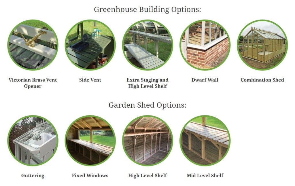 clearview greenhouse optional extras longsight home and garden