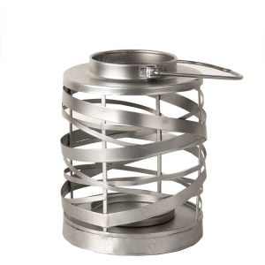 Small Antique Silver Ribbon lantern