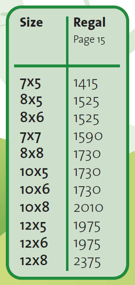 Regal Price List 2026