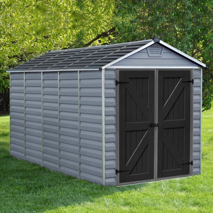 Palram 6 x 12 Plastic Shed Longsight Home and Garden Ribble Valley