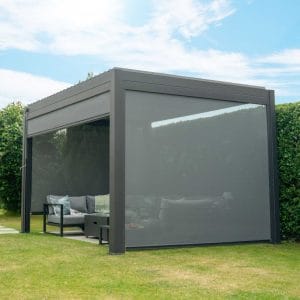 Nova - Titan Pergola Pull Down Screen - 3m - Grey