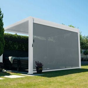 Nova - Titan Pergola Pull Down Screen - 4m - White