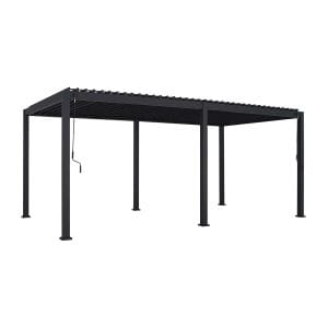 Nova - Proteus Aluminium Pergola - 6m x 3m Rectangular - Grey
