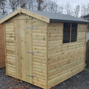 tanalised apex garden shed