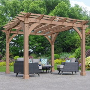 Meridian Cedar Pergola 12 x 12