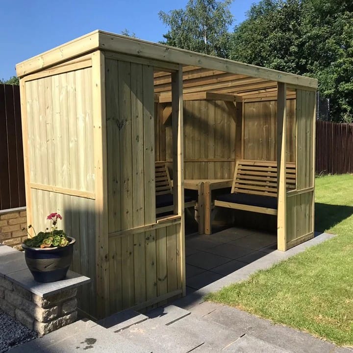 Enclosed Riviera Seated Arbour Longsight Home and Garden Langho 3