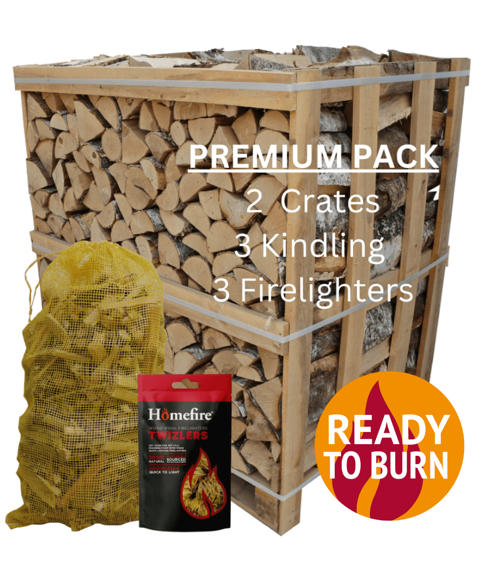 Premium Pack of Birch kiln dried logs
