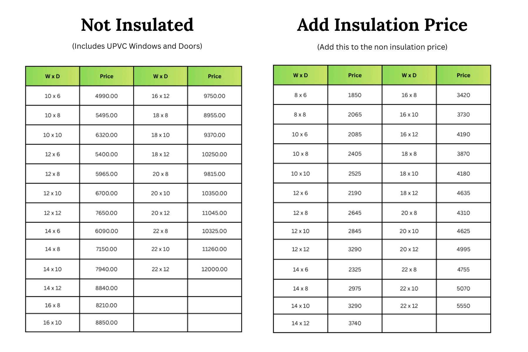 UPVC Cambridge Prices 2026