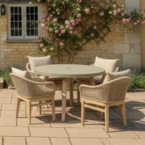 Nova 4 Seat Rope Outdoor Dining Set 1
