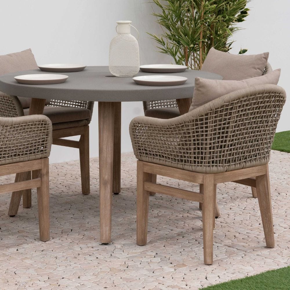 Nova 4 Seat Rope Outdoor Dining Set 1