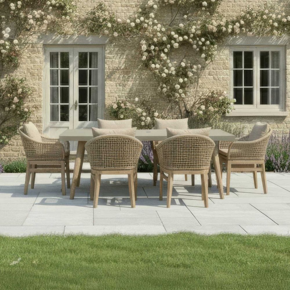 Nova 6 Seat Rope Outdoor Dining Set
