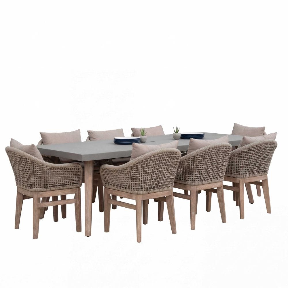 Nova 8 Seat Rope Outdoor Dining Set