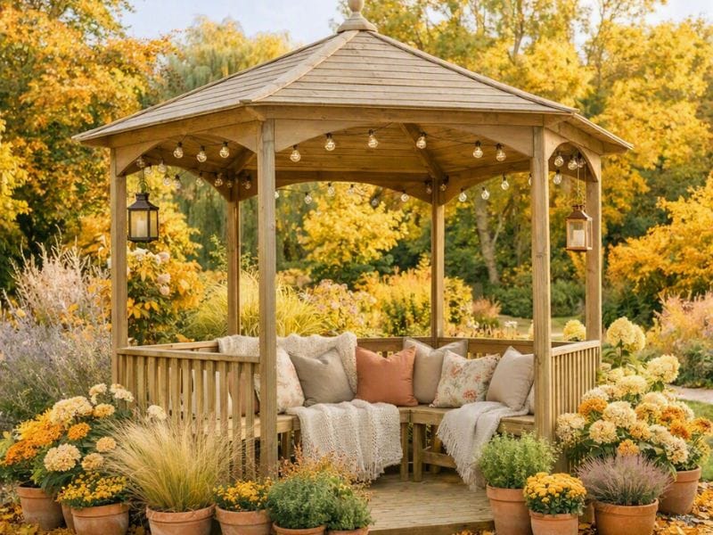 gazebo image autumn